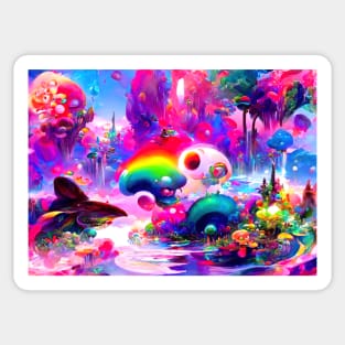 Color Globs | Rainbow Aquatica Sticker